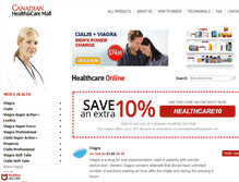 Tablet Screenshot of acanadianhealthcaremall.com